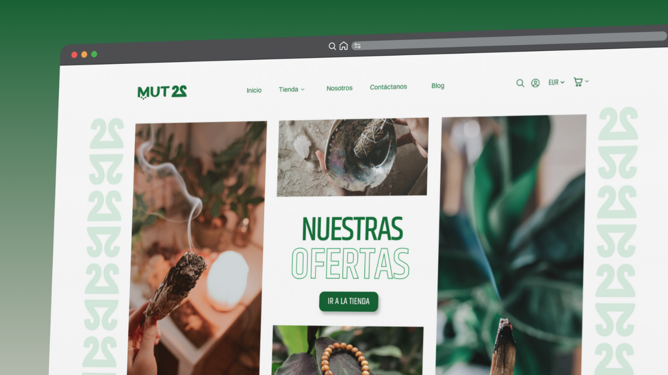 Sitio ecommerce de MUT22